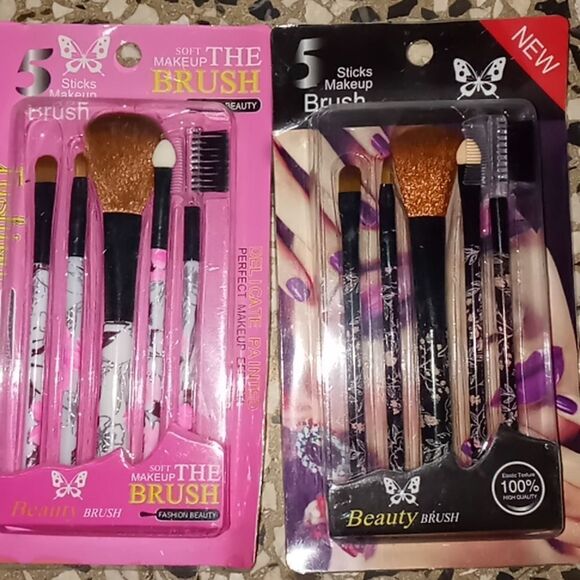 Black Make up brush set - Picture 1 of 8